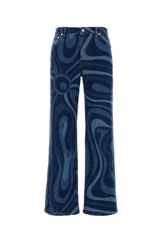 Pucci Printed Stretch Denim Jeans - Pucci - Modalova