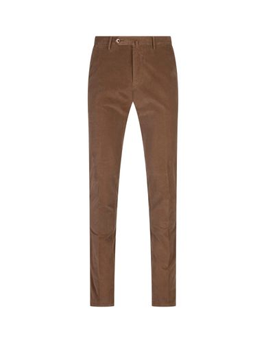 Stretch Tricotine Slim Fit Trousers - PT Torino - Modalova