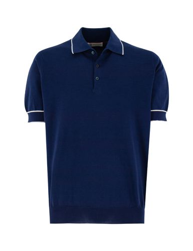 Knitted Short-sleeved Polo Shirt - Brunello Cucinelli - Modalova
