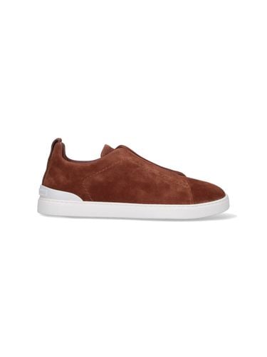 Triple Stitch Low-top Sneakers - Zegna - Modalova