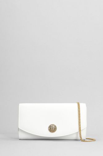 Balmain Clutch In White Leather - Balmain - Modalova