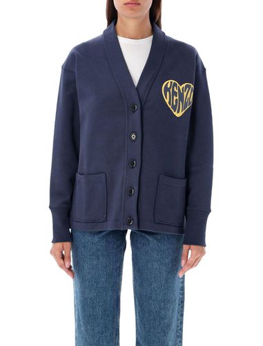 Heart V-neck Buttoned Cardigan - Kenzo - Modalova