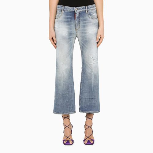 Dsquared2 Washed Blue Cropped Jeans - Dsquared2 - Modalova