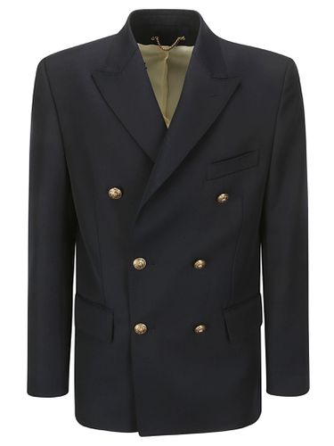 Golden Ms Double Breasted Blazer Compact Gabardin - Golden Goose - Modalova