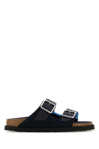 Navy Blue Suede And Pvc Eternal Sunshine Arizona Slippers - Birkenstock - Modalova
