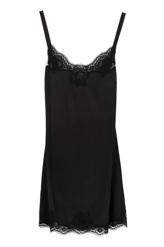 Lace Detailed Slip Dress - Dolce & Gabbana - Modalova