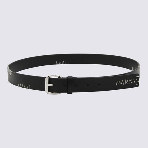 Marni Black Leather Belt - Marni - Modalova