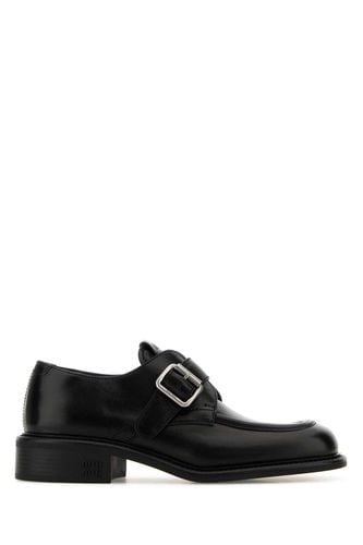 Leather Monk Strap Shoes - Miu Miu - Modalova