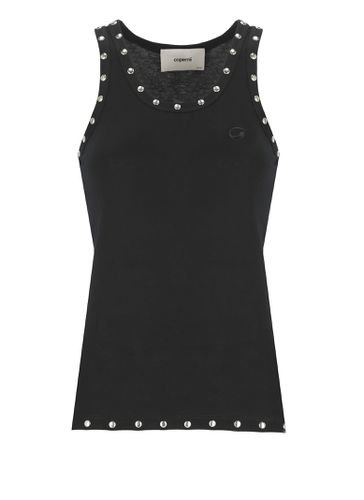 Logo Embroidered Stud Detailed Tank Top - Coperni - Modalova