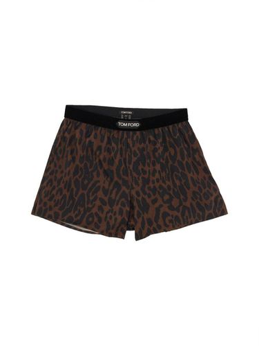 Leopard Printed Logo Waistband Boxers - Tom Ford - Modalova