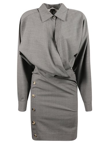 Side Buttoned Shirt Dress - Philosophy di Lorenzo Serafini - Modalova