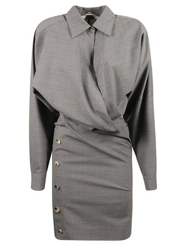 Side Buttoned Shirt Dress - Philosophy di Lorenzo Serafini - Modalova