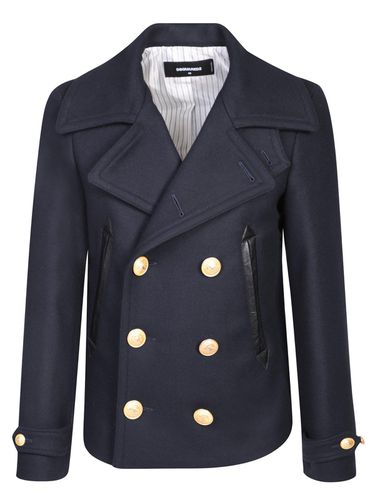 Double-breasted Long-sleeved Coat - Dsquared2 - Modalova