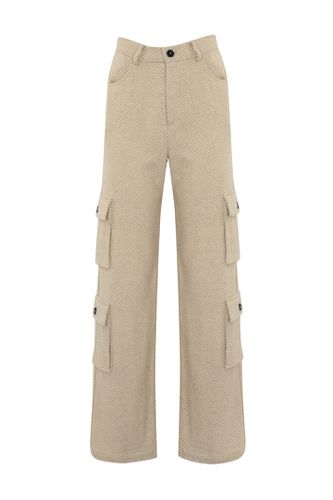 Cargo Trousers In Cashmere Cloth - Liviana Conti - Modalova