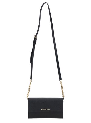 Shoulder Bag With Logo Detail In Leather Woman - MICHAEL Michael Kors - Modalova