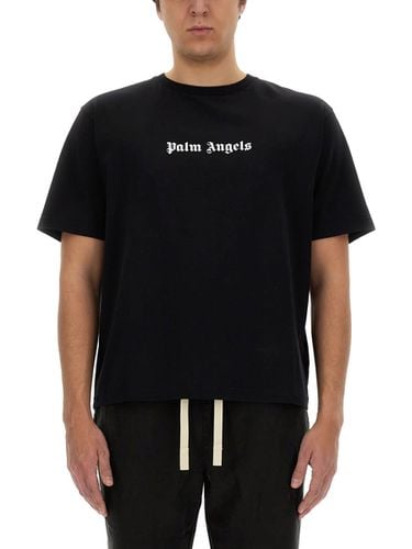 Palm Angels T-shirt With Logo - Palm Angels - Modalova