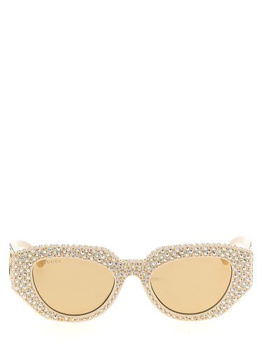 Gucci Geometric Crystal Sunglasses - Gucci - Modalova