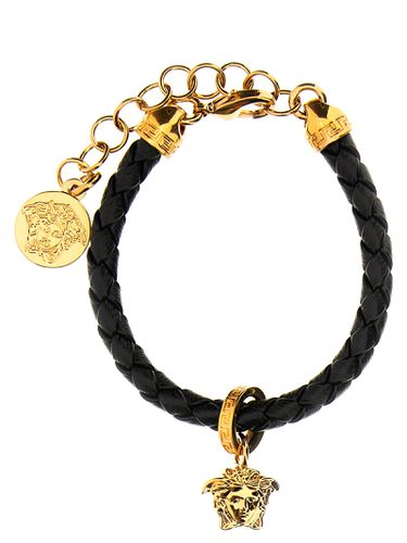 Versace Medusa Leather Bracelet - Versace - Modalova