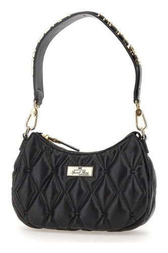 Embossed Logo Patch Hobo Bag - Elisabetta Franchi - Modalova