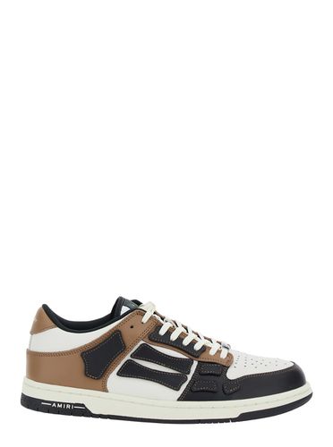 Low Top Sneakers With Panels In Leather Man - AMIRI - Modalova