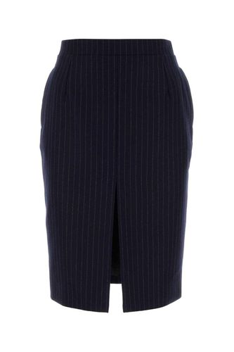 Saint Laurent Striped Pencil Skirt - Saint Laurent - Modalova