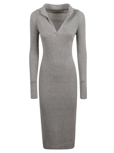 V-neck Knitted Dress - Ermanno Scervino - Modalova