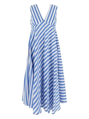 Striped Cotton Flared Dress - SEMICOUTURE - Modalova