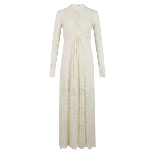 Long Sleeved Lace Maxi Dress - Paco Rabanne - Modalova