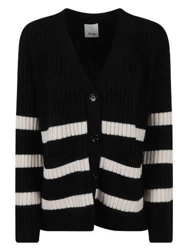 Allude Ribbed Stripe Cardigan - Allude - Modalova