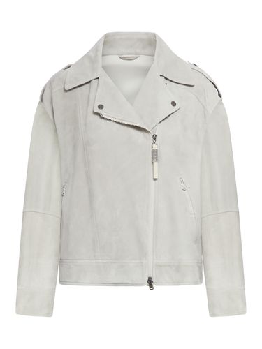 Brunello Cucinelli Leather Jacket - Brunello Cucinelli - Modalova