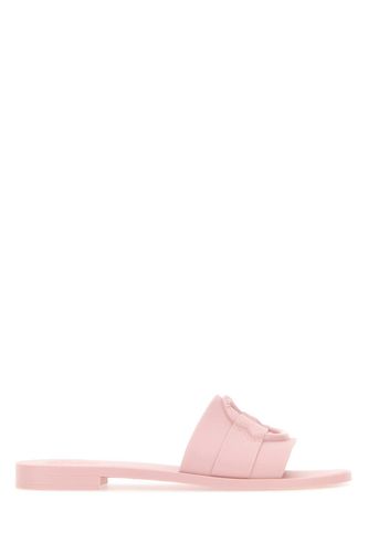 Pastel Pink Rubber Mon Slippers - Moncler - Modalova