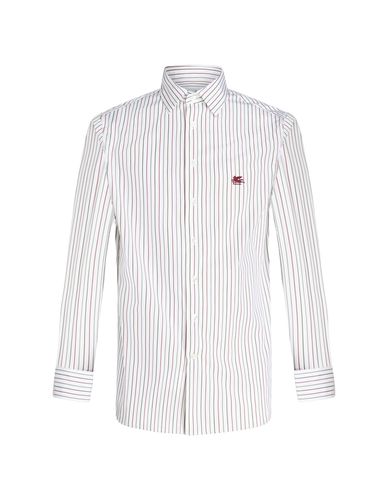 Multicolor Striped Cotton Shirt With Logo - Etro - Modalova