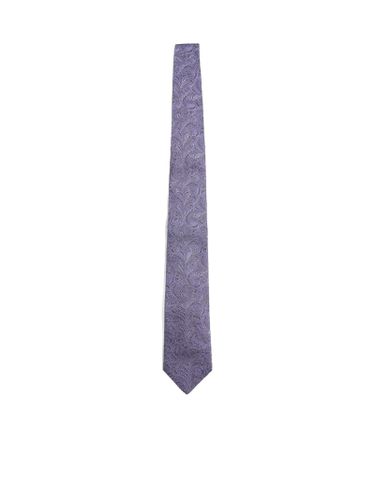 Brunello Cucinelli Purple Silk Tie - Brunello Cucinelli - Modalova