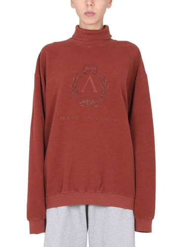 Aries Turtleneck Sweatshirt - Aries - Modalova