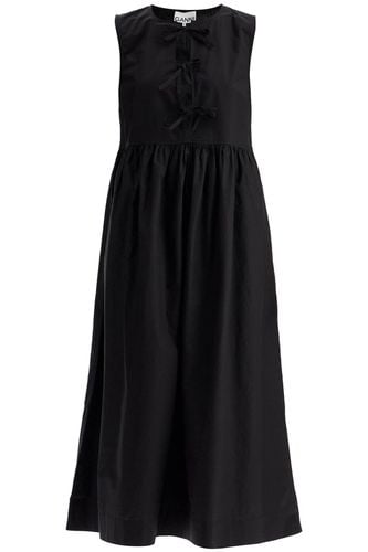 Ganni Tie String Poplin Dress - Ganni - Modalova