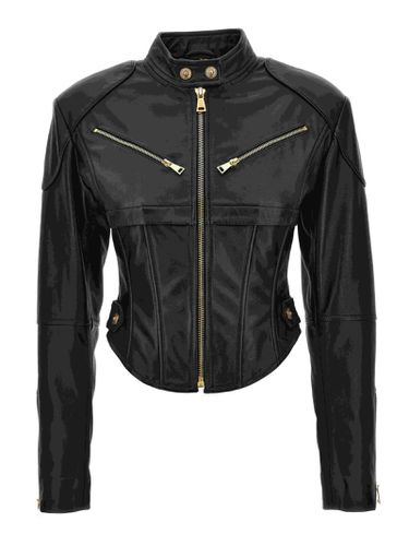 Leather Jacket - Versace Jeans Couture - Modalova