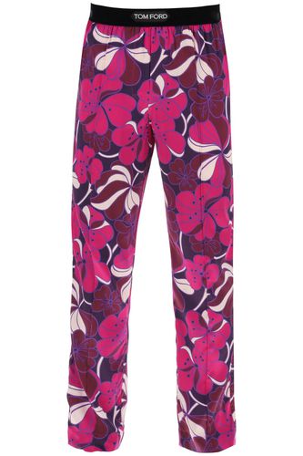 Pajama Pants In Floral Silk - Tom Ford - Modalova