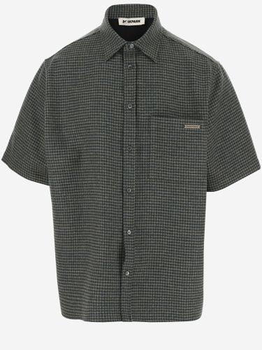 Wool Blend Shirt With Check Pattern - DARKPARK - Modalova