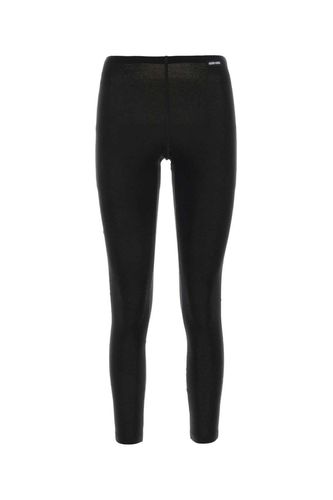 Logo-tag Elasticated Waistband Leggings - Miu Miu - Modalova