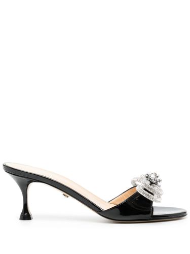 Double Bow Patent Leather Mules In - Mach & Mach - Modalova