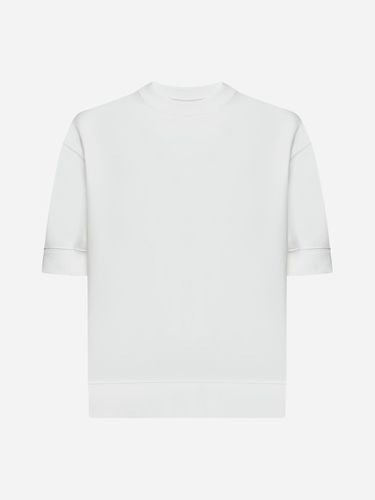 White Cotton Short-sleeved Sweatshirt - Jil Sander - Modalova