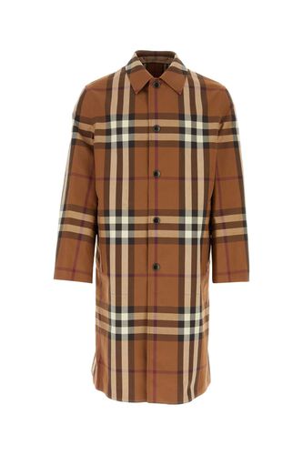 Embroidered Cotton Eversible Overcoat - Burberry - Modalova