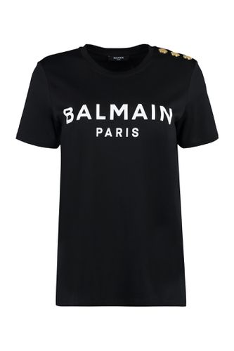 Balmain Cotton Crew-neck T-shirt - Balmain - Modalova