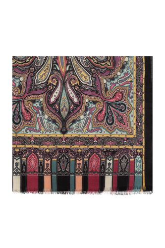 Graphic Printed Frayed-edge Scarf - Etro - Modalova