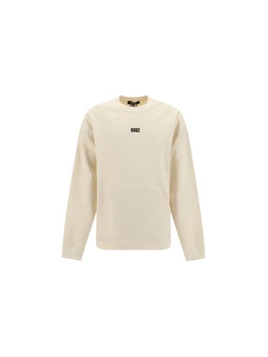 Logo Detail Cotton Sweatshirt - Dsquared2 - Modalova