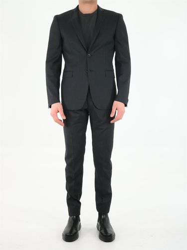 Tonello Black Wool Suit - Tonello - Modalova