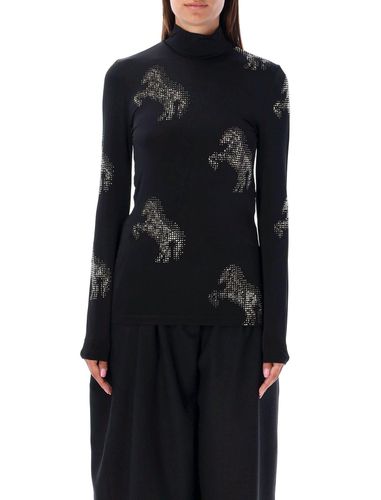 High-neck Pixel Horse Embellished Top - Stella McCartney - Modalova