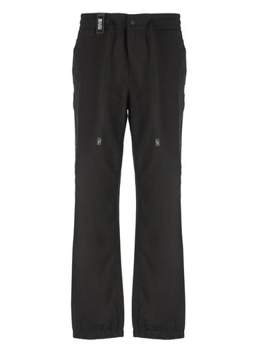 Trousers With Patch Logo - Versace Jeans Couture - Modalova