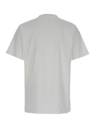 Off- Crewneck T-shirt With Contrasting Off Print In Cotton Man - Off-White - Modalova