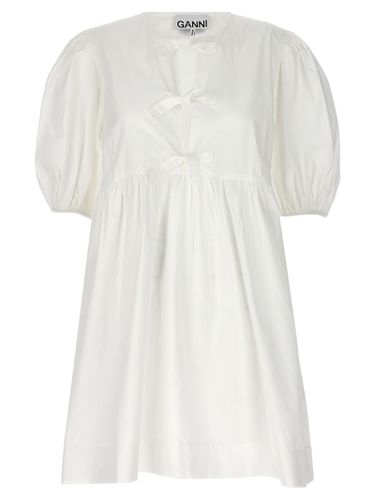 Ganni Knot Poplin Dress - Ganni - Modalova